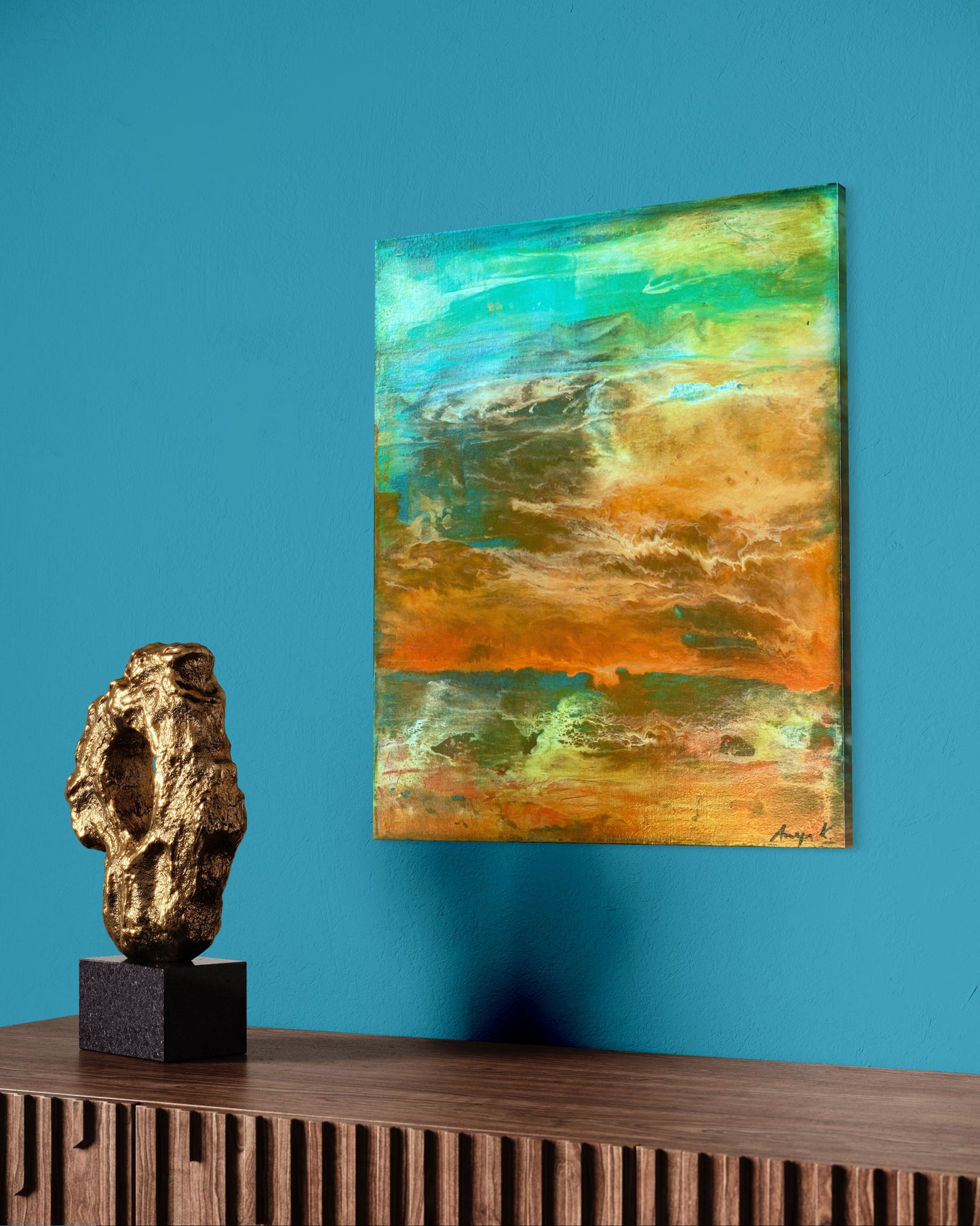 Turquoise sunset