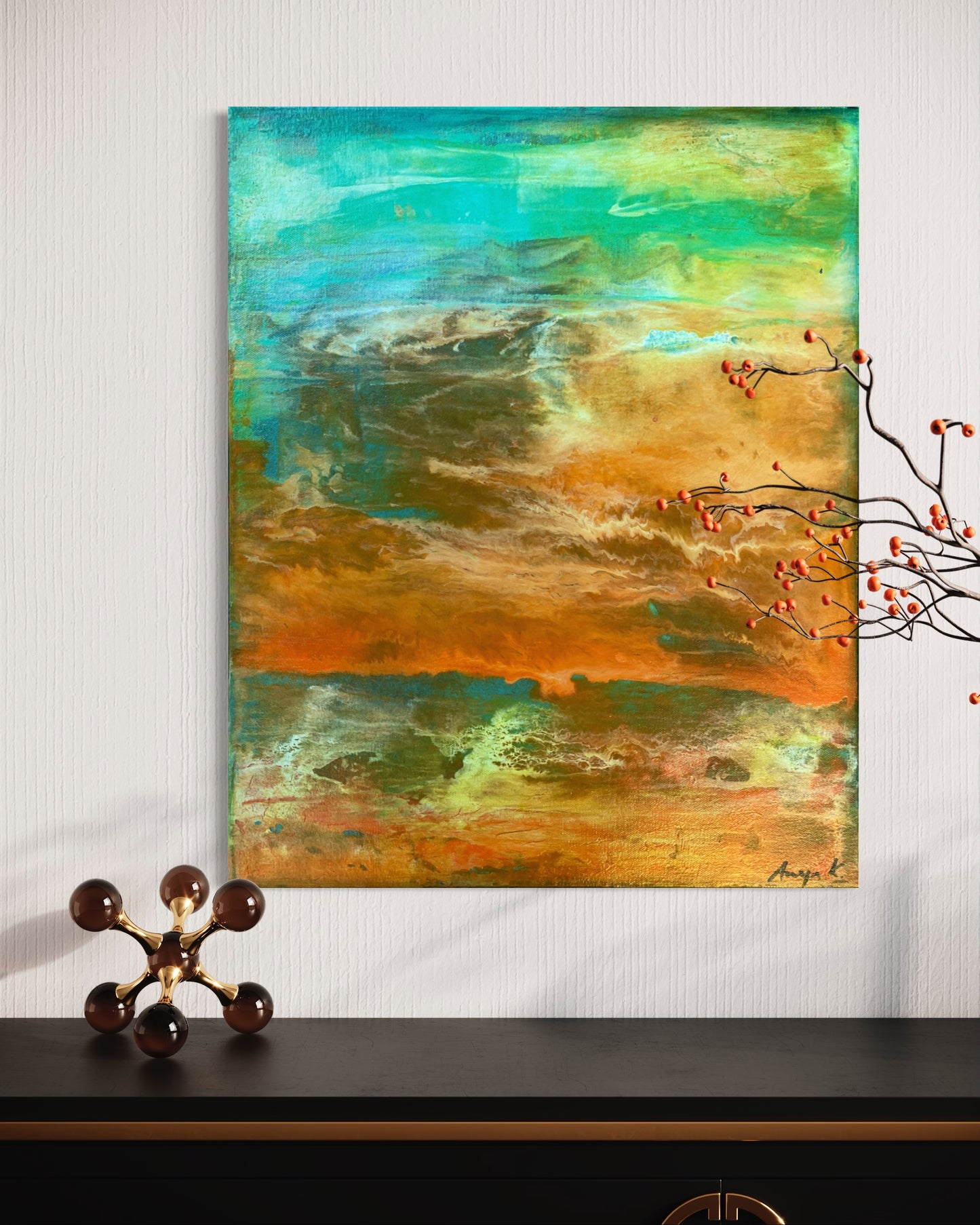 Turquoise sunset