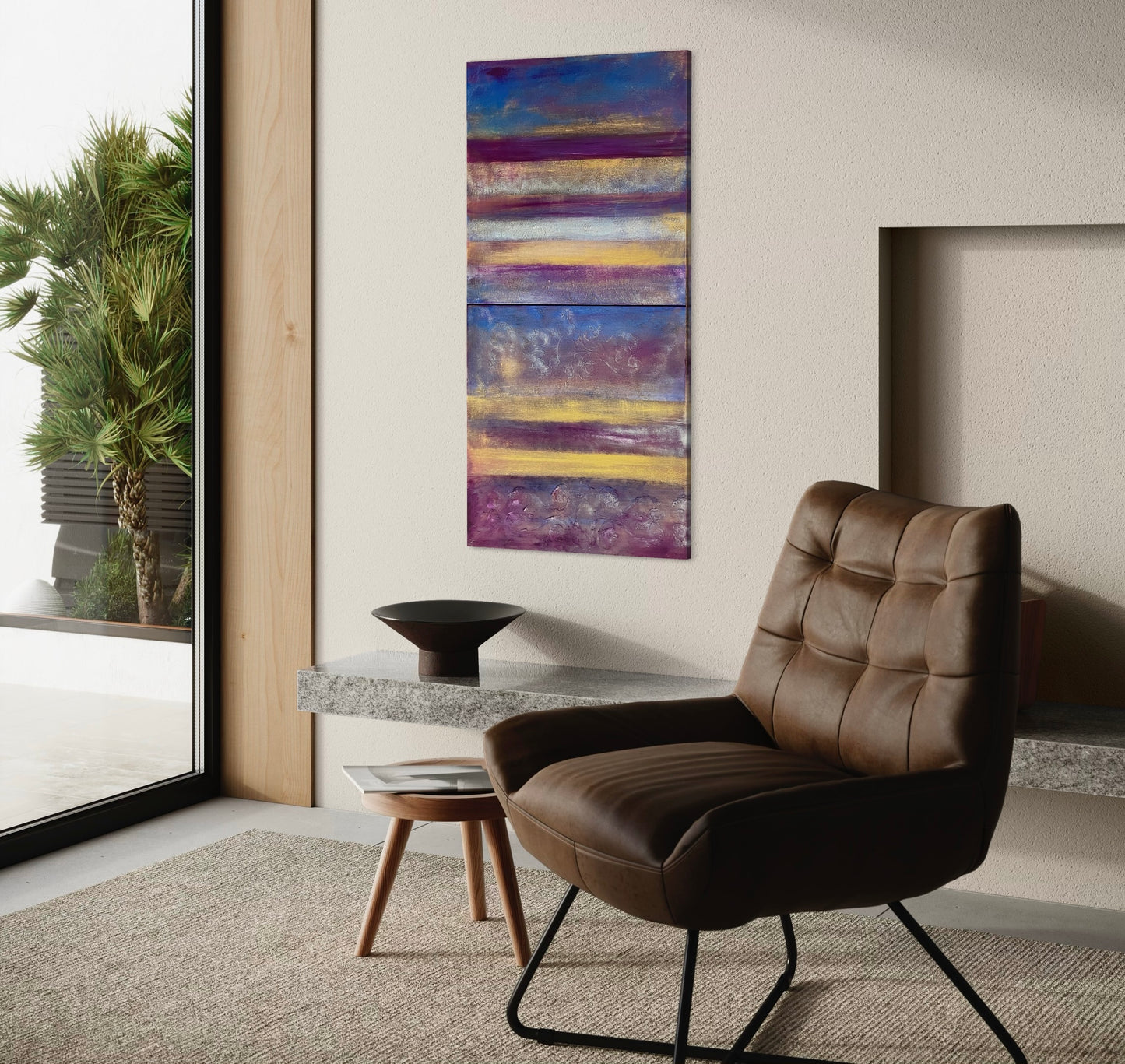 Purple tapestry